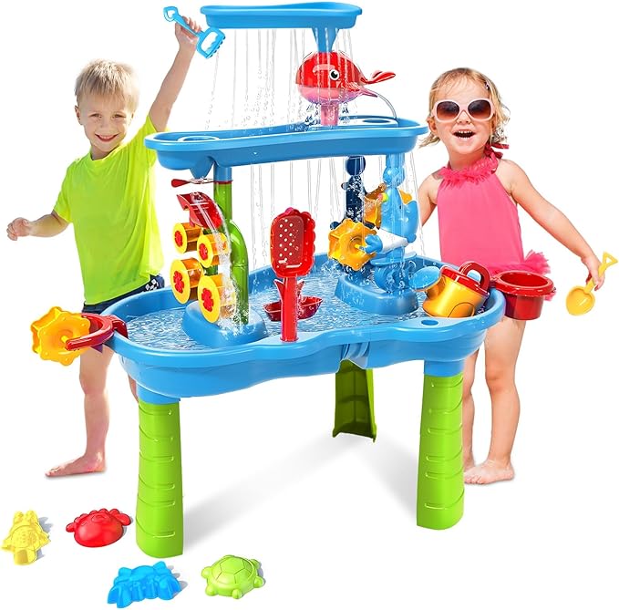 Water Table for Toddlers 3-5 | 3-Tier Kids Water Table Toys