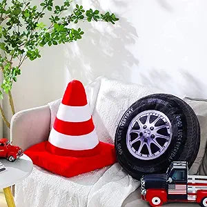 Race Car Room Decor Racing Plush Throw Pillow Set