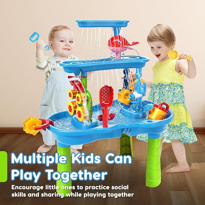 Water Table for Toddlers 3-5 | 3-Tier Kids Water Table Toys