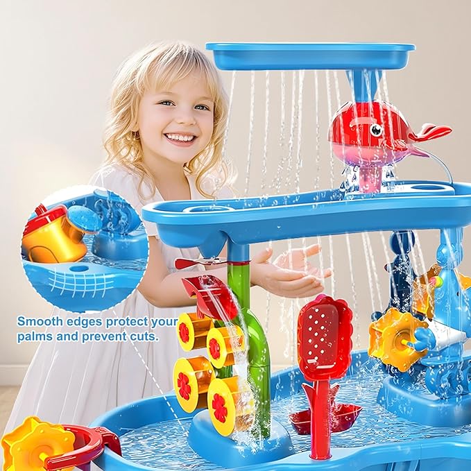 Water Table for Toddlers 3-5 | 3-Tier Kids Water Table Toys